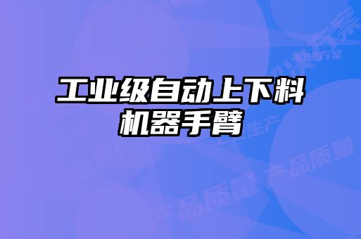 工業(yè)級自動(dòng)上下料機器手臂