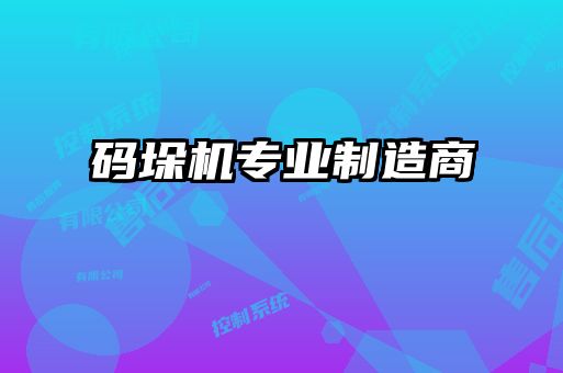 碼垛機專(zhuān)業(yè)制造商