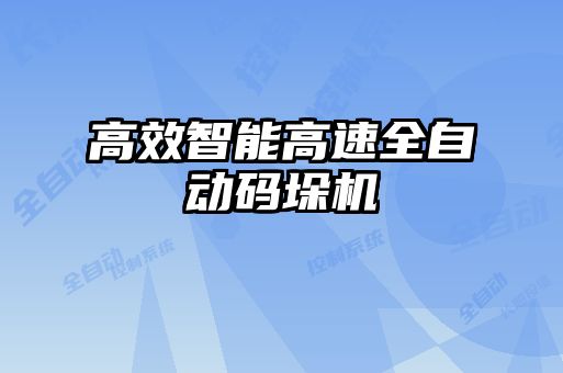 高效智能高速全自動(dòng)碼垛機