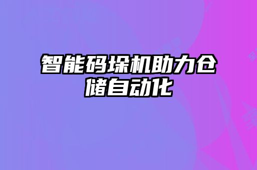 智能碼垛機助力倉儲自動(dòng)化
