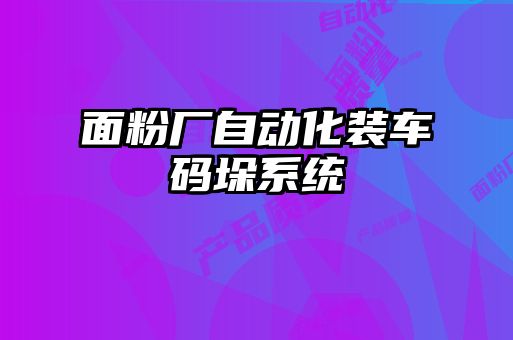 面粉廠(chǎng)自動(dòng)化裝車(chē)碼垛系統
