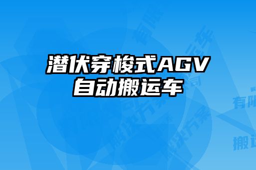 潛伏穿梭式AGV自動(dòng)搬運車(chē)