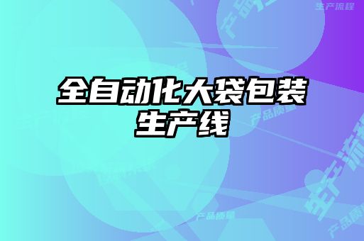 全自動(dòng)化大袋包裝生產(chǎn)線(xiàn)