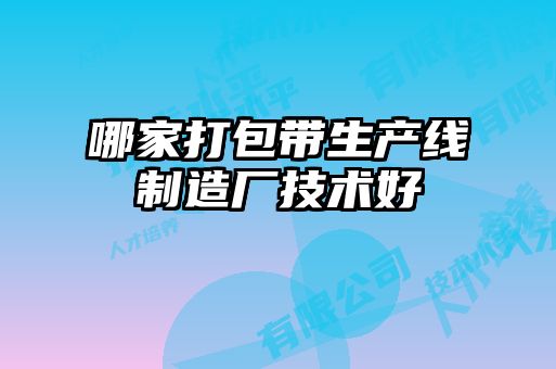 哪家打包帶生產(chǎn)線(xiàn)制造廠(chǎng)技術(shù)好
