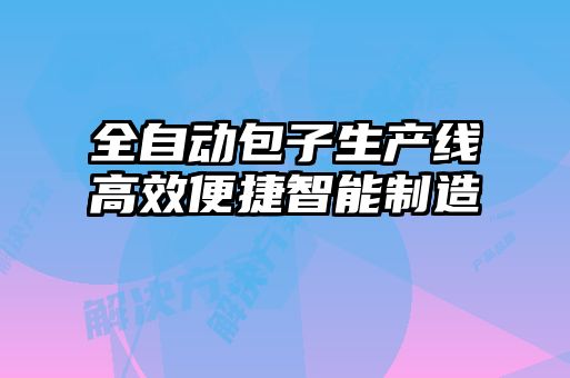 全自動(dòng)包子生產(chǎn)線(xiàn)高效便捷智能制造