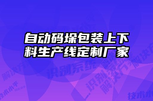 自動(dòng)碼垛包裝上下料生產(chǎn)線(xiàn)定制廠(chǎng)家