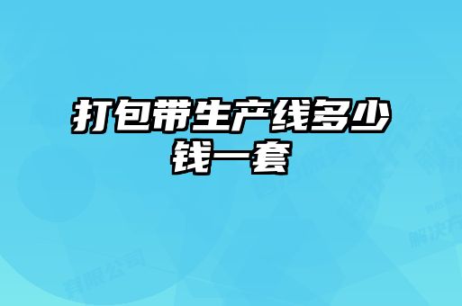 打包帶生產(chǎn)線(xiàn)多少錢(qián)一套