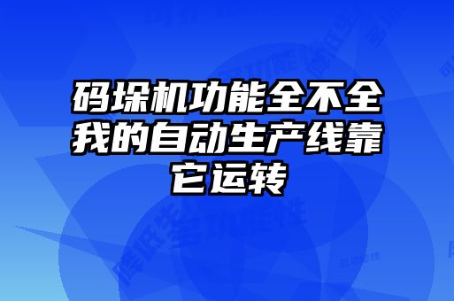 碼垛機功能全不全我的自動(dòng)生產(chǎn)線(xiàn)靠它運轉
