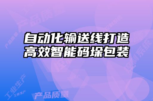 自動(dòng)化輸送線(xiàn)打造高效智能碼垛包裝