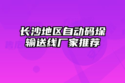 長(cháng)沙地區自動(dòng)碼垛輸送線(xiàn)廠(chǎng)家推薦