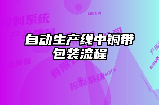 自動(dòng)生產(chǎn)線(xiàn)中銅帶包裝流程